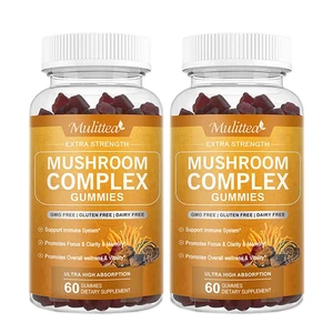 2Pack Mushroom Gummies -Lion's Mane, Cordyceps, Reishi -Nootropic Brain Booster - Picture 1 of 7