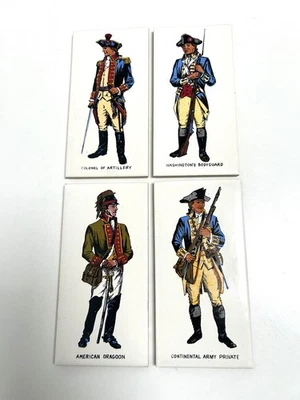 Pilkington Pottery England Historical American Uniform Tile Bundle X4 6”x 3” VTG - Image 1 of 4