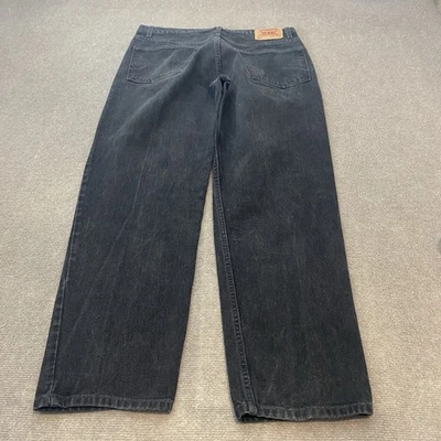 vtg Levi’s 550 Jeans Mens 38 Fits 37x32 Y2K Baggy Faded Black Distressed Denim - Image 1 of 4