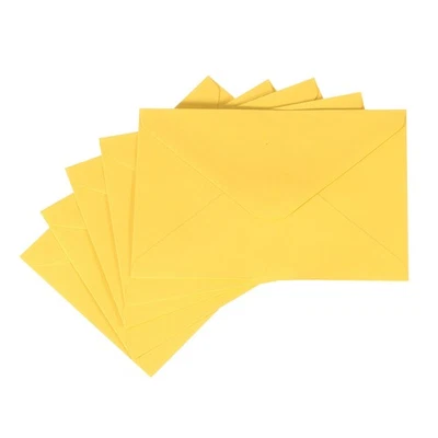 50 Pcs Invitation Envelopes, 6 x 4 Inch Card Envelopes for Wedding (Gold) - image 1 of 4
