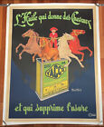 Affiche Ancienne,YACCO, bidon D?Huile,2L, Garage