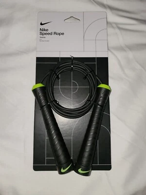 Nike Jump Rope Speed Rope 9’ Ajustable Negro Volt Incluye Llave Allen Foto 1 de 2