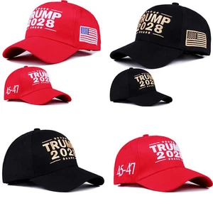 Gorra de béisbol Trump 2028 45-47 bordada MAGA Make America Great Again - Imagen 1 de 13