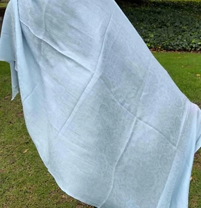 Nepalese Cashmere Shawl - sky/baby blue (stock # 32) - Picture 1 of 6