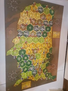Catan Histories Settlers Of America | Map Board, Rules, & 4 Building Cost Cards - Picture 1 of 6