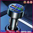 5 Ports Car Charger Adapter Led Digital Display 15W For Mobile Phone Tablet