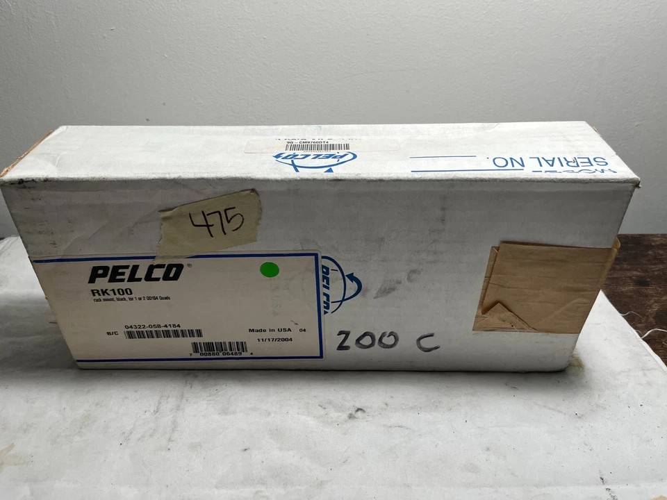 PELCO RK100 RACK MOUNT - NIB FOR 1 OR 2 OD104 QUADS - Image 1 of 1