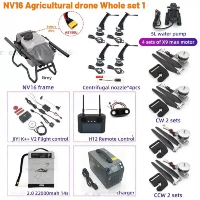 FULL SET Farming 16L 20L Agriculture Drone Sprayer Agricole UAS Spraying UAV - Image 1 of 4