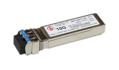 F5 Networks OPT-0017-00 10G SMF 1310nm 10km Transceiver F5-UPG-SFP+LR-R-BWIN - Image 1 of 3