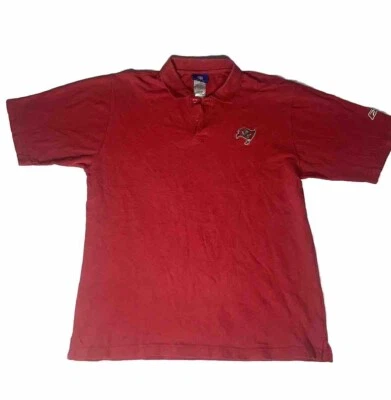 NFL Tampa Bay Buccaneers Bucs Embroidered Football Polo Shirt Men's Size Medium - Image 1 of 4