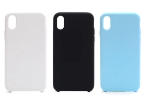 10 Slim Fit Gummi iPhone Hülle; Stoßfest für iPhone X oder iPhone 7/8; 10er Set - Bild 1 von 7