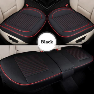 3×Car Full Set Seat Cushion Front and Back Seat Cover Vehicle Seat Protector Pad - Foto 1 di 12