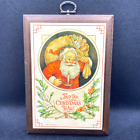 Vintage Hallmark Wall Plaque A Jolly Old Christmas To All 1980