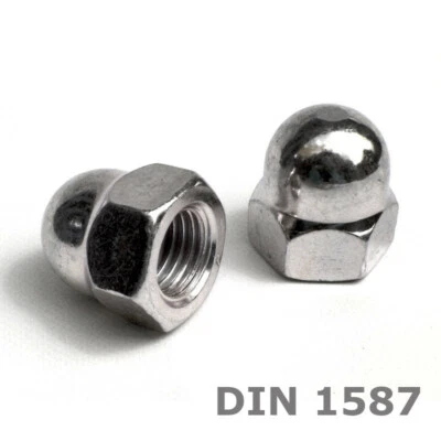 Hutmutter DIN 1587  M4-M24 Muttern galvanisch verzinkt a - Bild 1 von 4