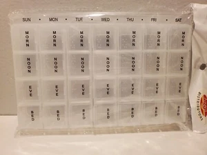 7 Tage Woche Pille AM PM Organizer Große Pillendose Pillendose für Medikamente Vitami - Bild 1 von 1