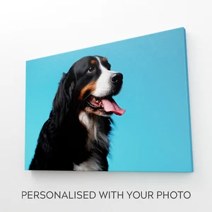 Leinwandbild personalisierte Wandkunst 30x20" Ihre Bilder Foto gerahmt auf 18 38 mm - Bild 1 von 15