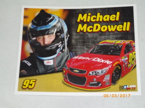 2017 MICHAEL McDOWELL #95 WINN DIXIE NASCAR POSTCARD Cover
