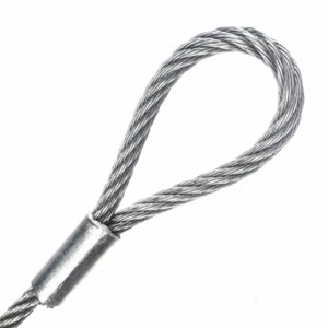 Anschlagseil verzinkt Forstseil mit Schlaufe Drahtseil Hebeseil forstseil Öse - Bild 1 von 4