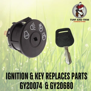 Ignition Switch & Key for AYP HUSQVARNA 532163968 MURRAY JOHN DEERE GY20074 MTD - Picture 1 of 1