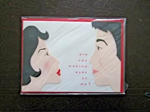 Meri Meri Valentine Day Card-Love, Romance-Are You Making Eyes at Me? New Sealed - Picture 1 of 2