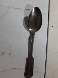 Rare Antique Reed & Barton Fiddleback Spoon 8 1/4" Silverplated c. 19th Century - Picture 1 of 5