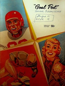 Stanford gegen UCLA Bruins NCAA Football Programm 25. Oktober 1958 Billy Kilmer - Bild 1 von 6
