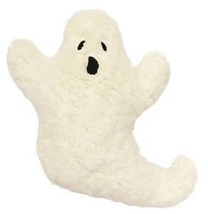 GHOST Shaped White Sherpa Decor Pillow - Celebrate Halloween - New - Picture 1 of 1