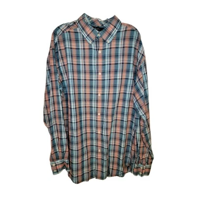 Camisa a cuadros manga larga Sean John con botones XXL para hombre  Foto 1 de 3