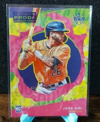Jose Siri 2022 Panini Diamond Kings Rookies II Artist Proof Blue #144 Rookie RC - Image 1 of 2