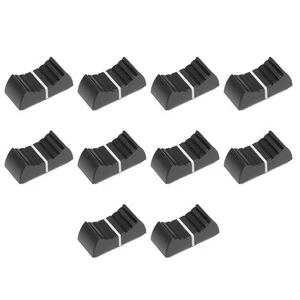 10pcs Straight Slide Potentiometer Flat push Knob Insert Shaft 4x1.2mm Black - Picture 1 of 3