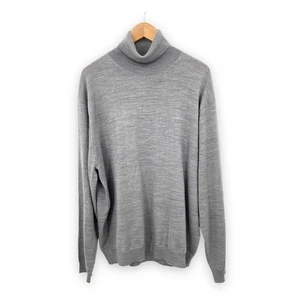 Linea Uomo sweater men's XXL pullover wool blend rib knit turtleneck  - Picture 1 of 7