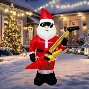 Aufblasbare Weihnachtsdekoration für den Außenbereich: Weihnachtsmann, - Picture 1 of 6