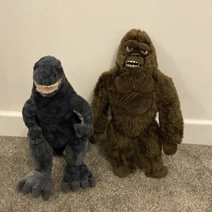 2x Godzilla Vs Kong Soft Toy Plush Monsterverse 2021 Bundle Dinosaur Ape - Picture 1 of 10