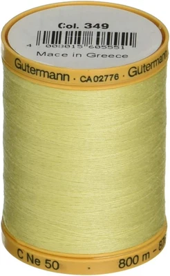 Gutermann Natural Cotton Thread Solids 876Yd, Butter Cream - Image 1 of 3
