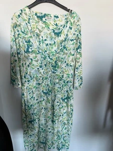 Damart 3/4 sleeve Wrap Mid Dress Size 14 - Picture 1 of 21
