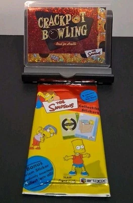 2000 Artbox The Simpsons Collectible Stickers Prism CRACKPOT #C6 Rare CHASE Foil - Image 1 of 3