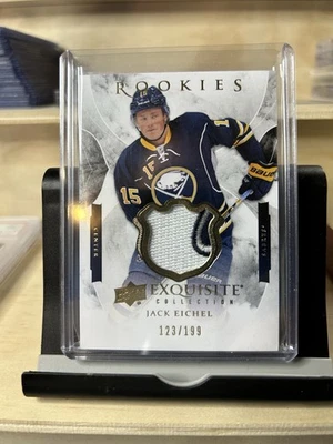2015-16 Upper Deck Exquisite Jack Eichel #R-JE Rookie Patch /199 (Shield) - Image 1 of 4
