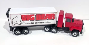 Vintage NYLINT Big Bear TRACTOR TRAILER Truck Pressed Steel 14.25" long Toy RARE - Picture 1 of 11