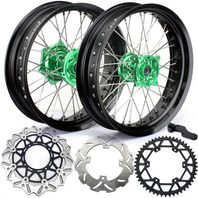 Piñón discos ruedas Kawasaki 17" Supermoto KX250F KX450F KX125 KX250 06-08 Foto 1 de 4