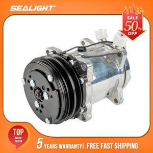 AC Compressor w/Clutch For 1985-1990 Jeep Cherokee 2.1L 2.5L For Sanden 58551 - Picture 1 of 15