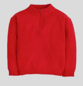 LITTLE ENGLISH  1/4 Zip L/S Sweater - Red - NWT Boy 14 - Picture 1 of 1