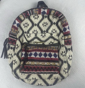 Volcom Bhutan Style Woven Baja Backpack Multi Color Hippie Festival Bag - Picture 1 of 14
