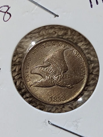1858 SL Flying Eagle Cent  Penny Cover
