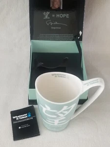 Giorgio Armani Churchill HOPE Whatever It Takes Designer Coffee Tea  Mug MIB - Afbeelding 1 van 8