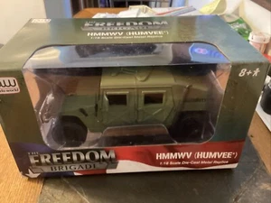 AUTO WORLD 2024 The Freedom Brigade Humvee HMMWV 1:18 Scale Die-Cast MP Metal - Picture 1 of 8