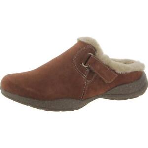 Clarks Womens Roseville Clog Leather Cozy Slide Sandals Shoes BHFO 6156