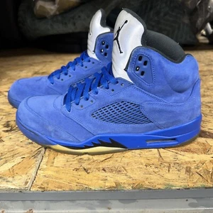 Size 11 - Jordan 5 Retro Blue Suede 2017 - Picture 1 of 13