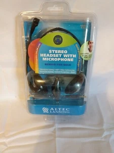 Altec Lansing AHS-433 PC Stereo Headset, Microphone, VoIP, Gaming - Picture 1 of 2