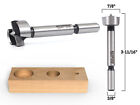 7/8" Diameter Steel Forstner Drill Bit - 3/8" Shank - Yonico 43013S