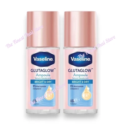 Vaseline GlutaGlow Ampoule Serum Deodorant Bright & Dry Roll-On  : 45ml pack 2 - Image 1 of 3